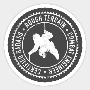 Rough Terrain Combat Engineer (distressed) Sticker